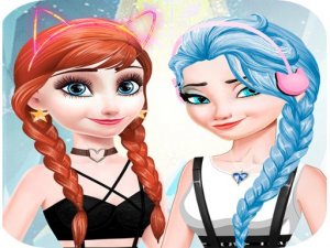 Elsa and Anna Fashion Dress Up