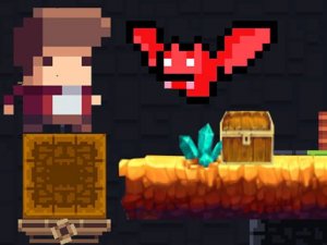 Tiny Man Red Bat Arcade Adventure