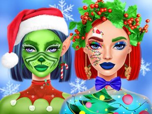 Ellie Christmas Makeup Dress Up