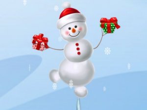 Snow Man Balance Arcade Game