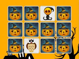 Kids Halloween Memory Puzzle