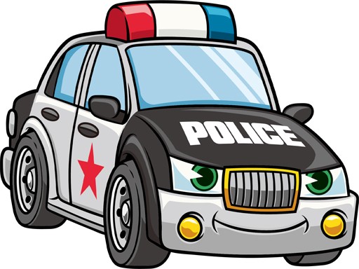 Cartoon Police Cars Puzzle Game