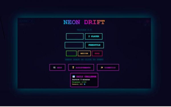Neon Drift: Cyber Arcade precision fighter