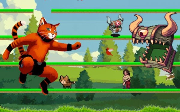 Ascending Feline: Pixel Platformer